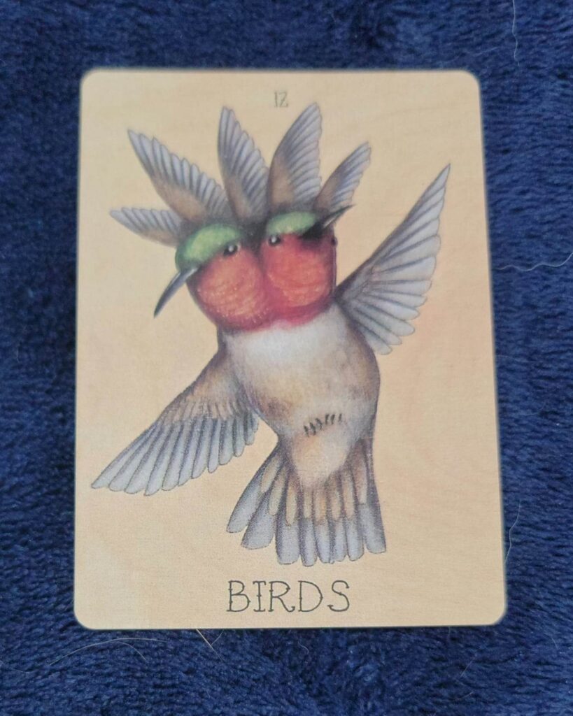 Lenormand card, birds