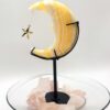 Orange Banded Calcite Moon & Stand