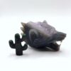 Amethyst Wolf Head