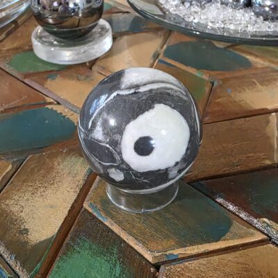 Fossil Shell Jasper Spheres- Gray - Image 21