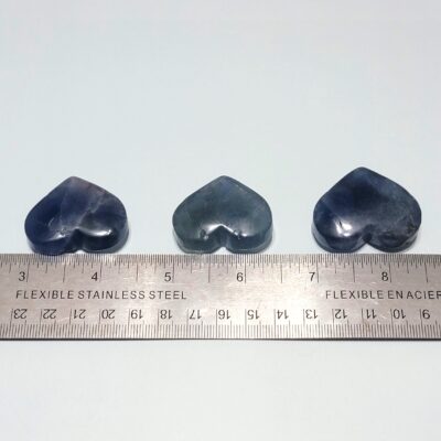 Blue Rainbow Fluorite Hearts - Image 37
