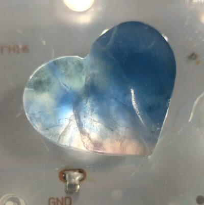 Blue Rainbow Fluorite Hearts - Image 8