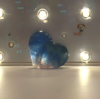 Blue Rainbow Fluorite Hearts - Image 11