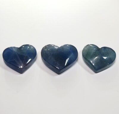 Blue Rainbow Fluorite Hearts - Image 36