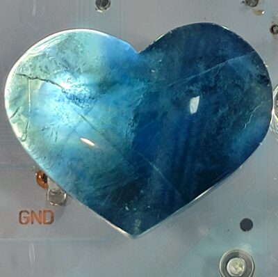 Blue Rainbow Fluorite Hearts - Image 27
