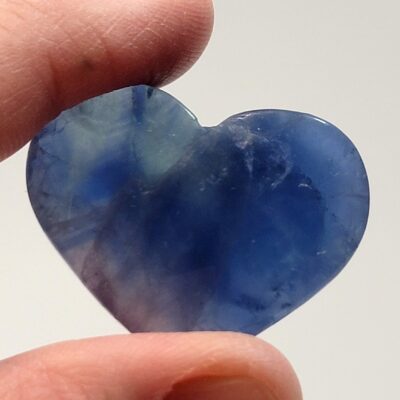 Blue Rainbow Fluorite Hearts - Image 14