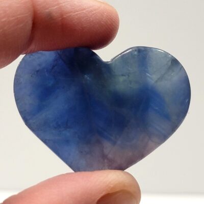 Blue Rainbow Fluorite Hearts - Image 15