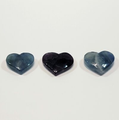 Blue Rainbow Fluorite Hearts - Image 51