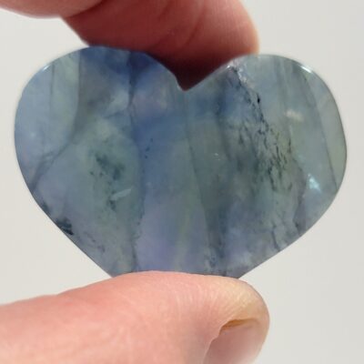 Blue Rainbow Fluorite Hearts - Image 39