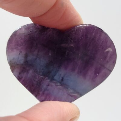 Blue Rainbow Fluorite Hearts - Image 42