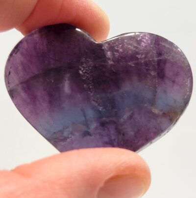 Blue Rainbow Fluorite Hearts - Image 43