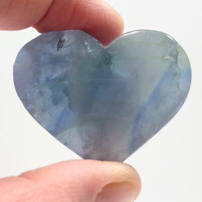 Blue Rainbow Fluorite Hearts - Image 47