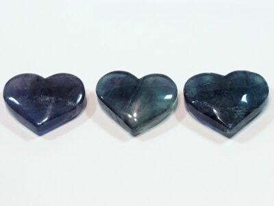 Blue Rainbow Fluorite Hearts - Image 66