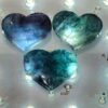 Blue Rainbow Fluorite Hearts - Image 67