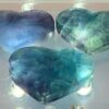 Blue Rainbow Fluorite Hearts - Image 68