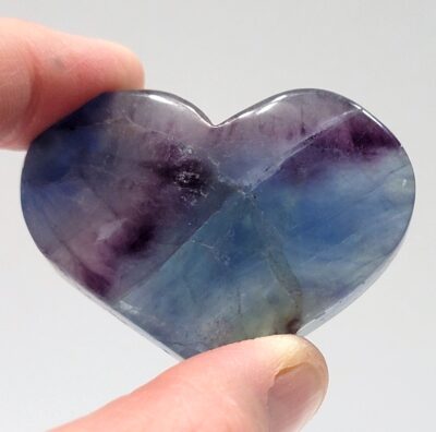 Blue Rainbow Fluorite Hearts - Image 71