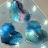 Blue Rainbow Fluorite Hearts - Image 4