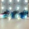 Blue Rainbow Fluorite Hearts