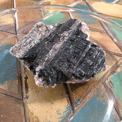 Raw Black Tourmaline with Mica