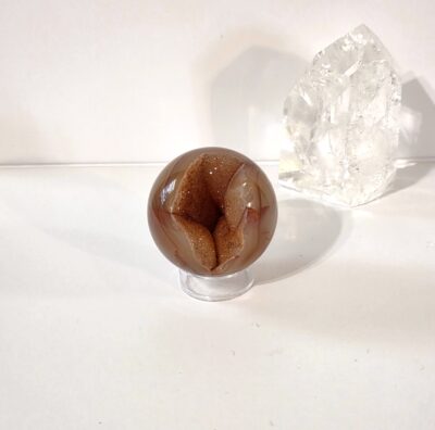 Carnelian Geode Sphere - Image 4