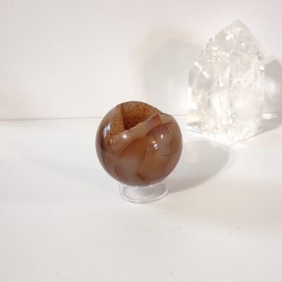 Carnelian Geode Sphere - Image 6