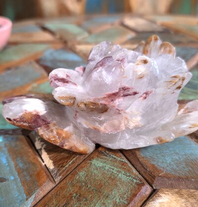 Hematoid Quartz Rose Carvings - Image 11