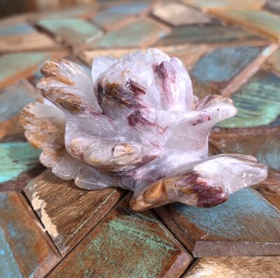 Hematoid Quartz Rose Carvings - Image 12