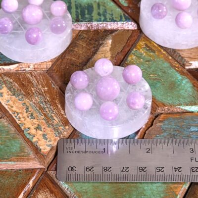 Hexagram Mini Sphere Holder Set with Kunzite Minis - Image 2