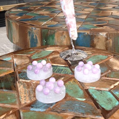 Hexagram Mini Sphere Holder Set with Kunzite Minis - Image 3