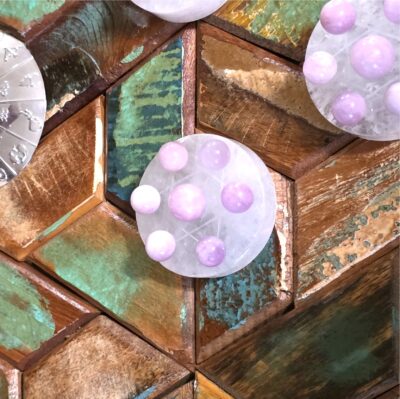 Hexagram Mini Sphere Holder Set with Kunzite Minis - Image 4