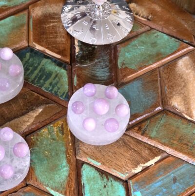 Hexagram Mini Sphere Holder Set with Kunzite Minis - Image 6