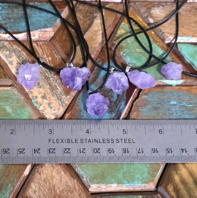 Amethyst Cluster Necklaces - Image 2