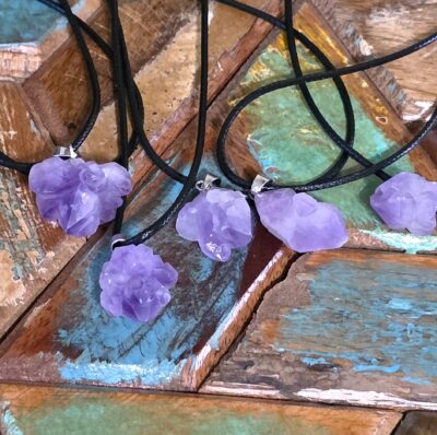 Amethyst Cluster Necklaces - Image 4