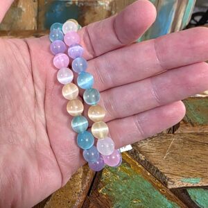Dyed Satin Spar Bracelets