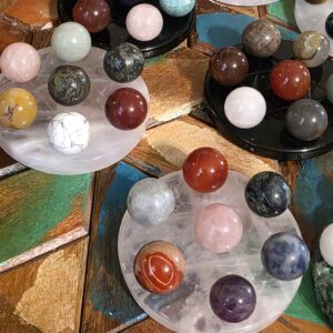 Hexagram Mini Sphere Holder Set with Mixed Minis
