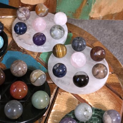 Hexagram Mini Sphere Holder Set with Mixed Minis - Image 4