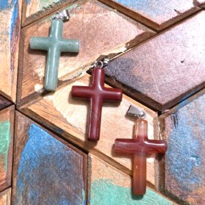 Gemstone Cross Pendants