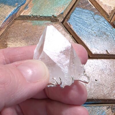Raw Clear Quartz Pendant - Image 6