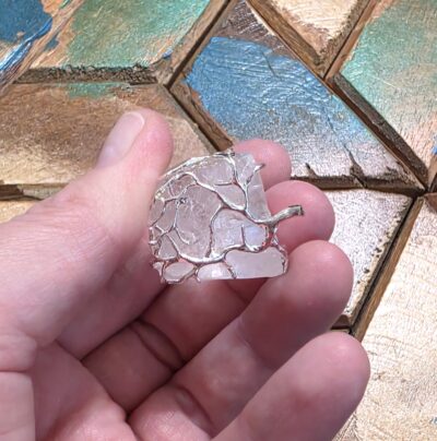 Raw Clear Quartz Pendant - Image 8