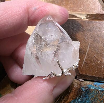 Raw Clear Quartz Pendant - Image 13