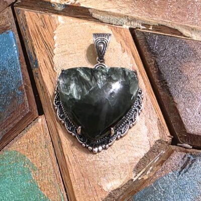 Seraphinite Heart Pendant - Image 11