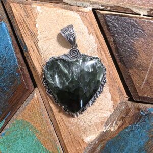 Seraphinite Heart Pendant
