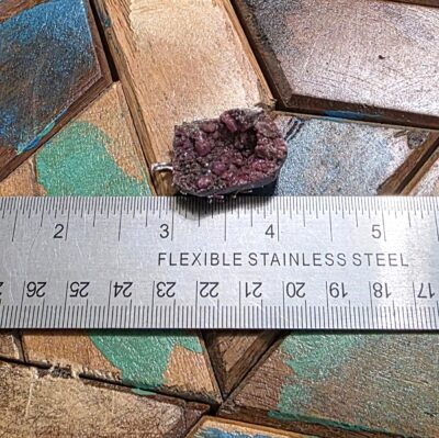 Raw Cobalt-Bearing Calcite Pendant - Image 2
