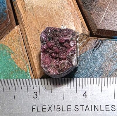 Raw Cobalt-Bearing Calcite Pendant - Image 3