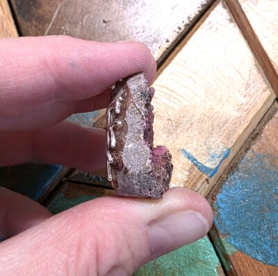 Raw Cobalt-Bearing Calcite Pendant - Image 7