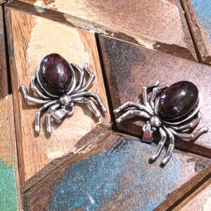 Garnet Spider Pendants