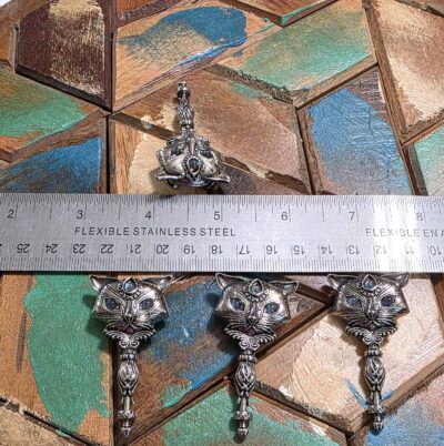 3-Eyed Cat Pendants with Labradorite - Image 3