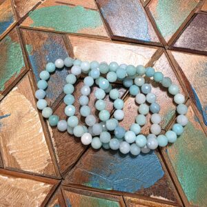 Faceted Caribbean Calcite Bracelets
