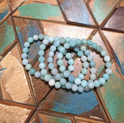 Faceted Caribbean Calcite Bracelets