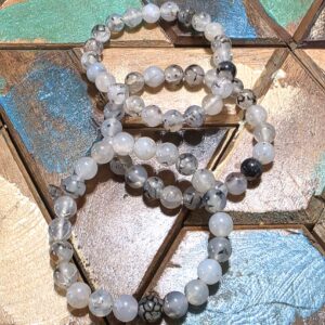 Spider Web Agate Bracelets